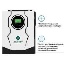 Автономний сонячний інвертор SUMRY SM-2200H-12 1.8kW 12V 1 MPPT - Фото 2