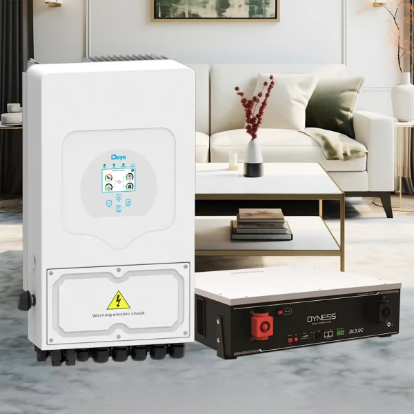 Система зберігання енергії DEYE SUN-6K-SG03LP1-EU-1DY5.1K-LFP-W 6000W 5.12kWh 1BAT LiFePO4 6000 циклів - Фото 2