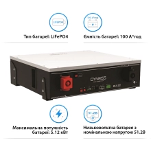 Система зберігання енергії DEYE SUN-12K-SG04LP3-EU-4DY20.48K-LFP-W 12000W 20.48kWh 4BAT LiFePO4 6000 циклів - Фото 7