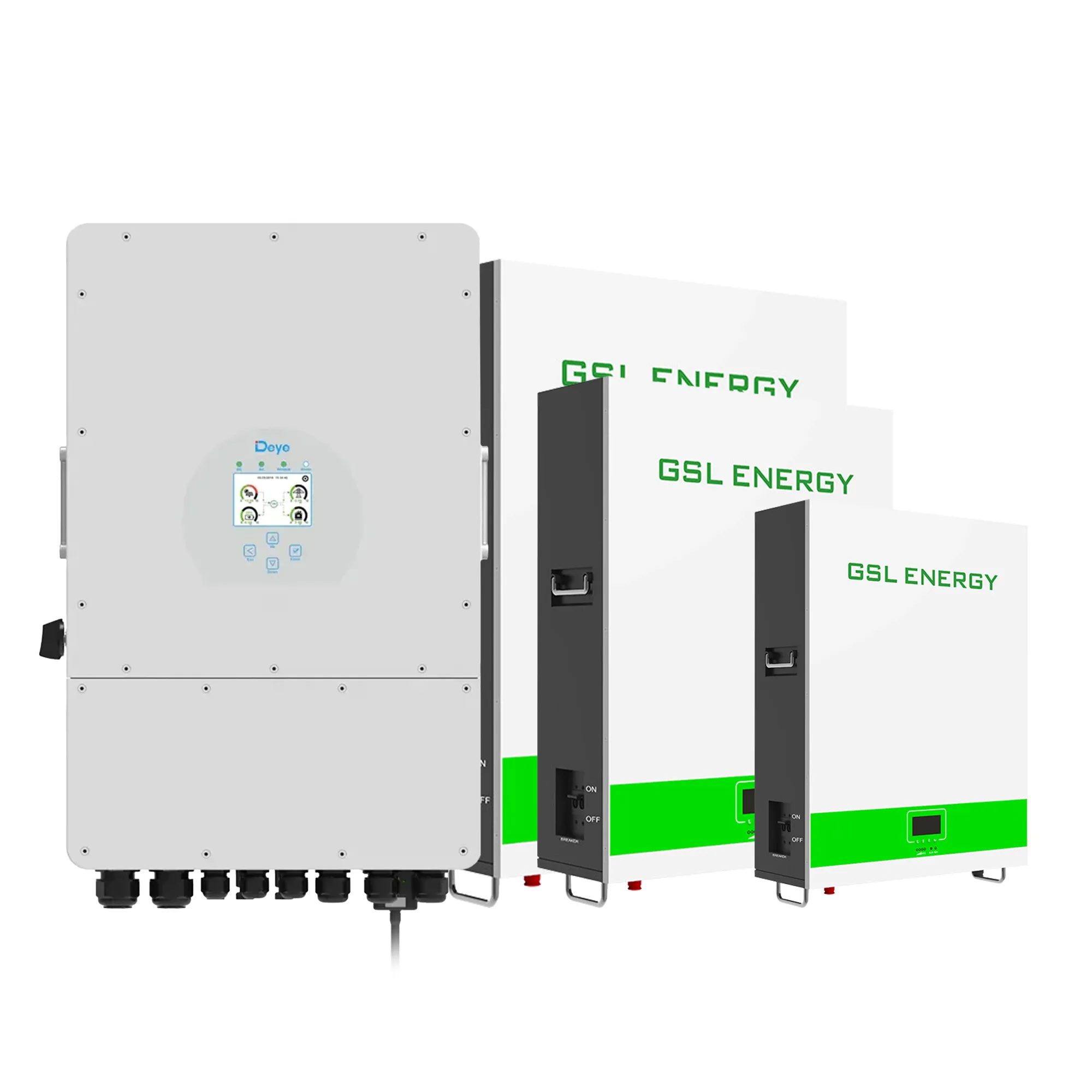 Система зберігання енергії DEYE SUN-10K-SG02LP1-EU-AM3-3GS15.36K-LFP-W 10kW 15.36kWh 3BAT LiFePO4 6500 циклів - Фото 1