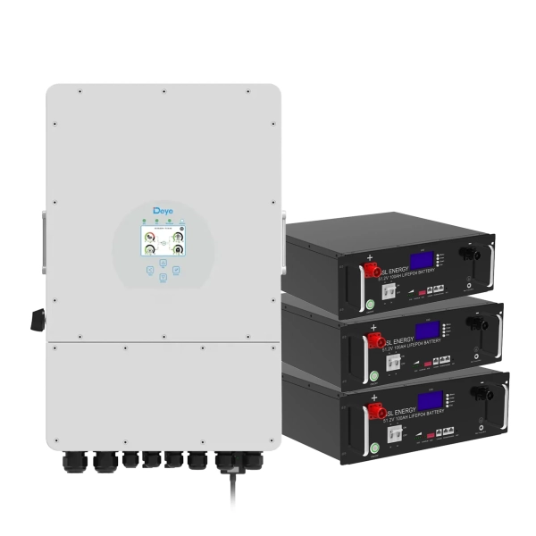 Система зберігання енергії DEYE SUN-10K-SG04LP3-EU-3GS15.36K-LFP 10kW 15.36kWh 3BAT LiFePO4 6500 циклів - Фото 1