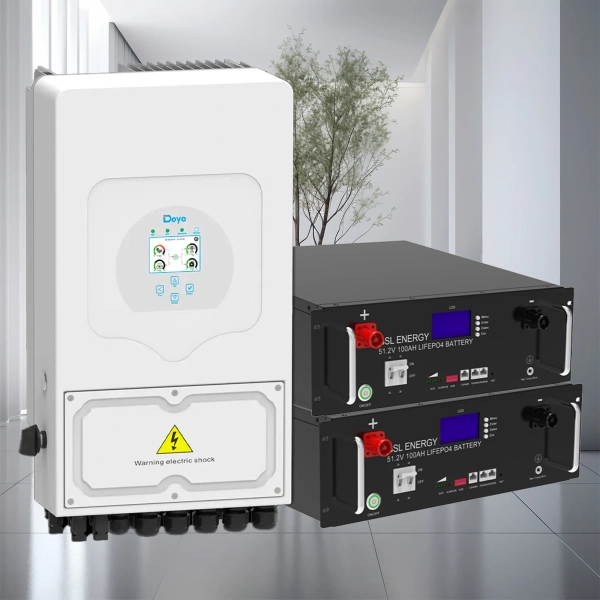 Система зберігання енергії DEYE SUN-6K-SG03LP1-EU-2GS10.24K-LFP 6kW 10.24kWh 2BAT LiFePO4 6500 циклів - Фото 2