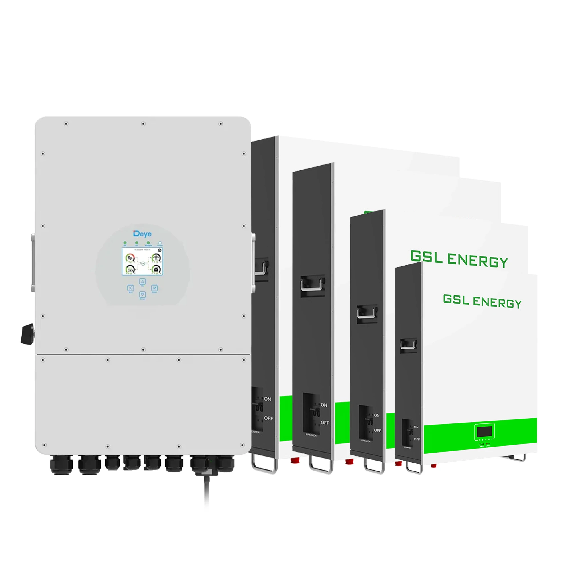 Система зберігання енергії DEYE SUN-12K-SG04LP3-EU-4GS20.48K-LFP-W 12kW 20.48kWh 4BAT LiFePO4 6500 циклів - Фото 1