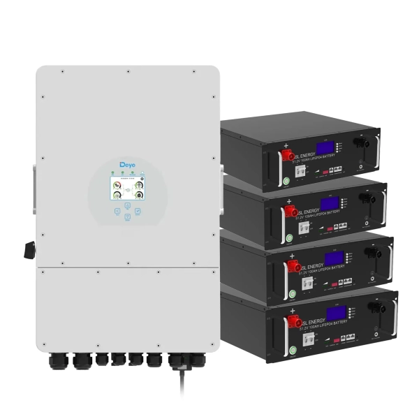 Система зберігання енергії DEYE SUN-12K-SG04LP3-EU-4GS20.48K-LFP 12kW 20.48kWh 4BAT LiFePO4 6500 циклів - Фото 1
