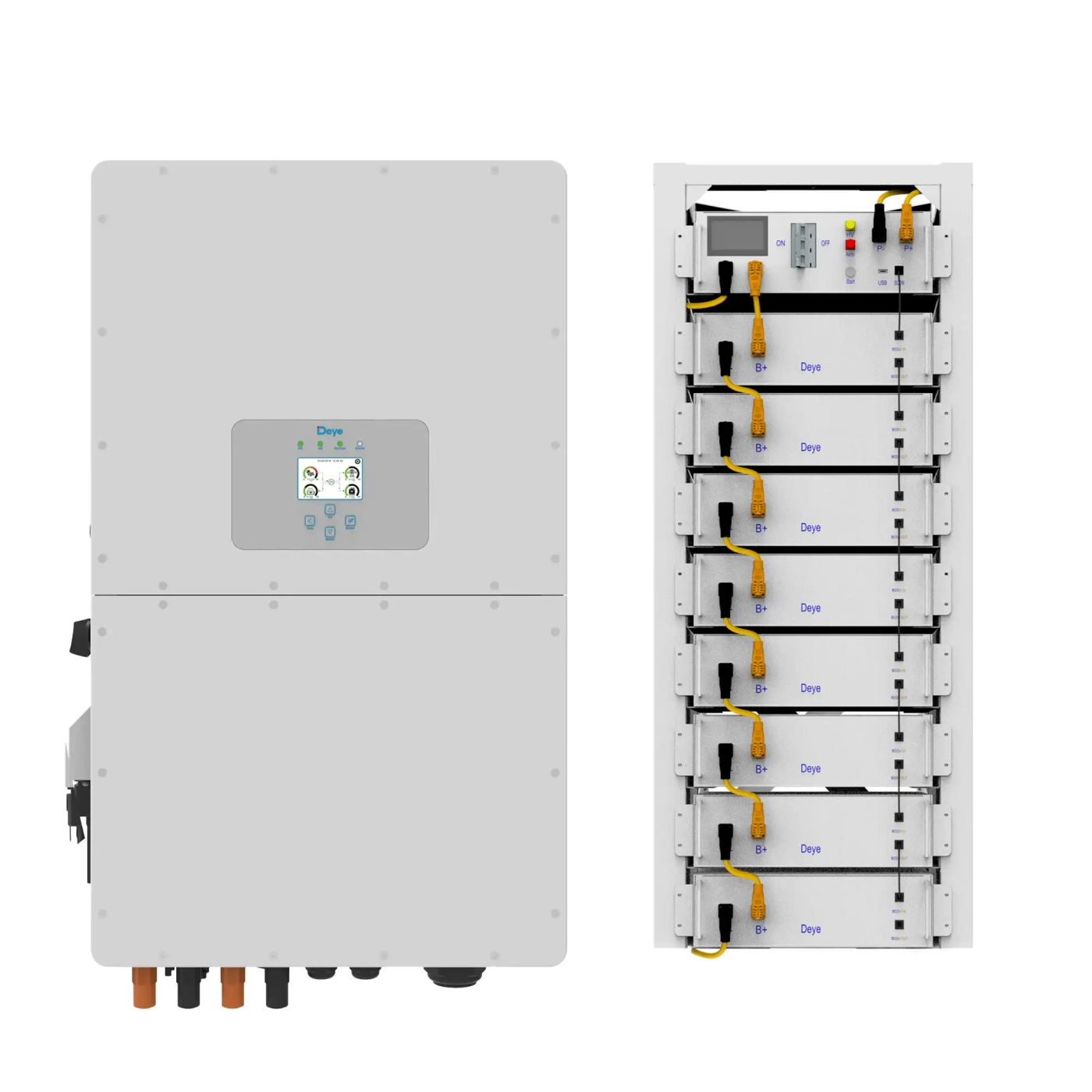 Система зберігання енергії DEYE SUN-30K-SG01HP3-EU-BM3-BOS-G8-40.96kW-LFP 30kW 40.96kWh 1BAT LiFePO4 6000 циклів - Фото 1