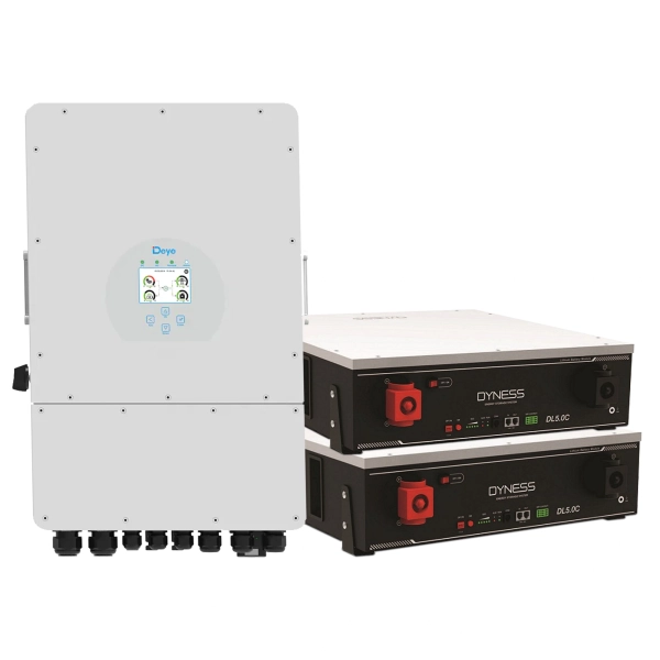 Система зберігання енергії Deye SUN-5K-SG03LP1-EU-2DY10.24K-LFP-W 5kW 10.4kWh 2BAT LiFePO4 6000 циклів - Фото 1