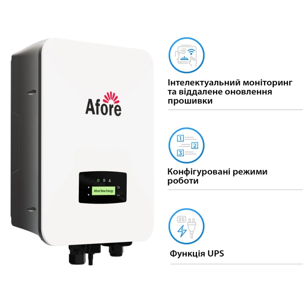 Гібридний інвертор Afore AF5K-SLP 5KW 48V 2 MPPT Wi-Fi 220V Однофазний - Фото 4