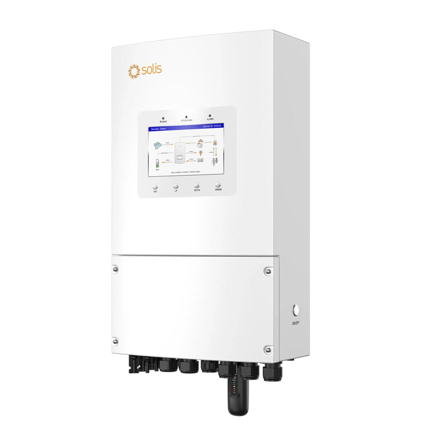 Гібридний інвертор Solis S6-EH1P6K-L-PLUS 6KW 48V 2 MPPT Wi-Fi 220V Однофазний - Фото 1
