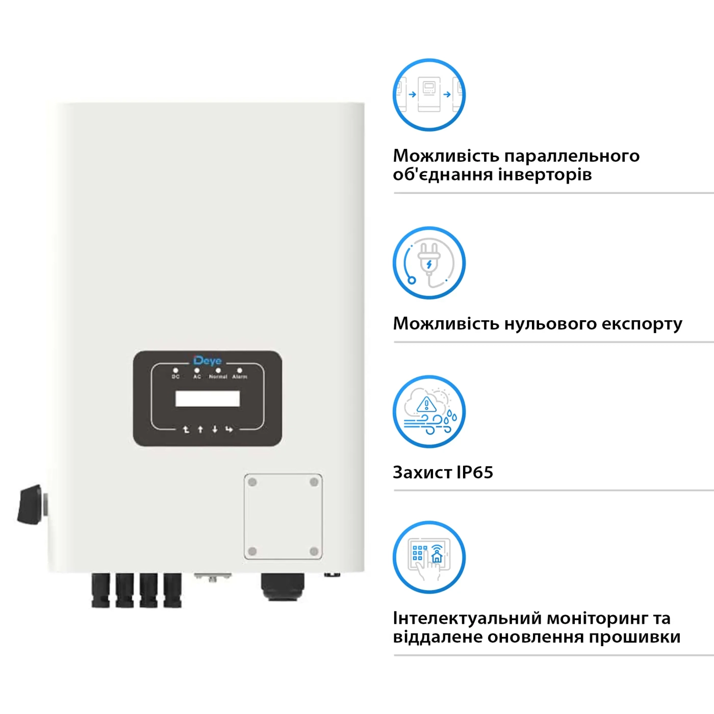 Сетевой инвертор Deye SUN-18K-G05 18KW 2 MPPT Wi-Fi 220/380V Трехфазный - Фото 3