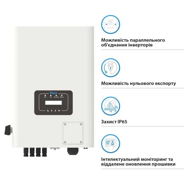 Сетевой инвертор Deye SUN-18K-G05 18KW 2 MPPT Wi-Fi 220/380V Трехфазный - Фото 3