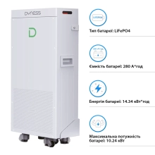 Акумуляторний модуль Dyness Powerbrick 51.2V 280Ah 14.4kWh LiFePo4 (Powerbrick) - Фото 2