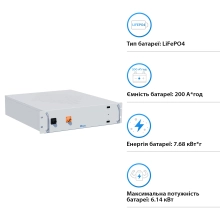 Аккумуляторная батарея Deye BOS-A LiFePO4 HV 38.4V 200Ah 7.68kWh no BMS (BOS-A) - Фото 2