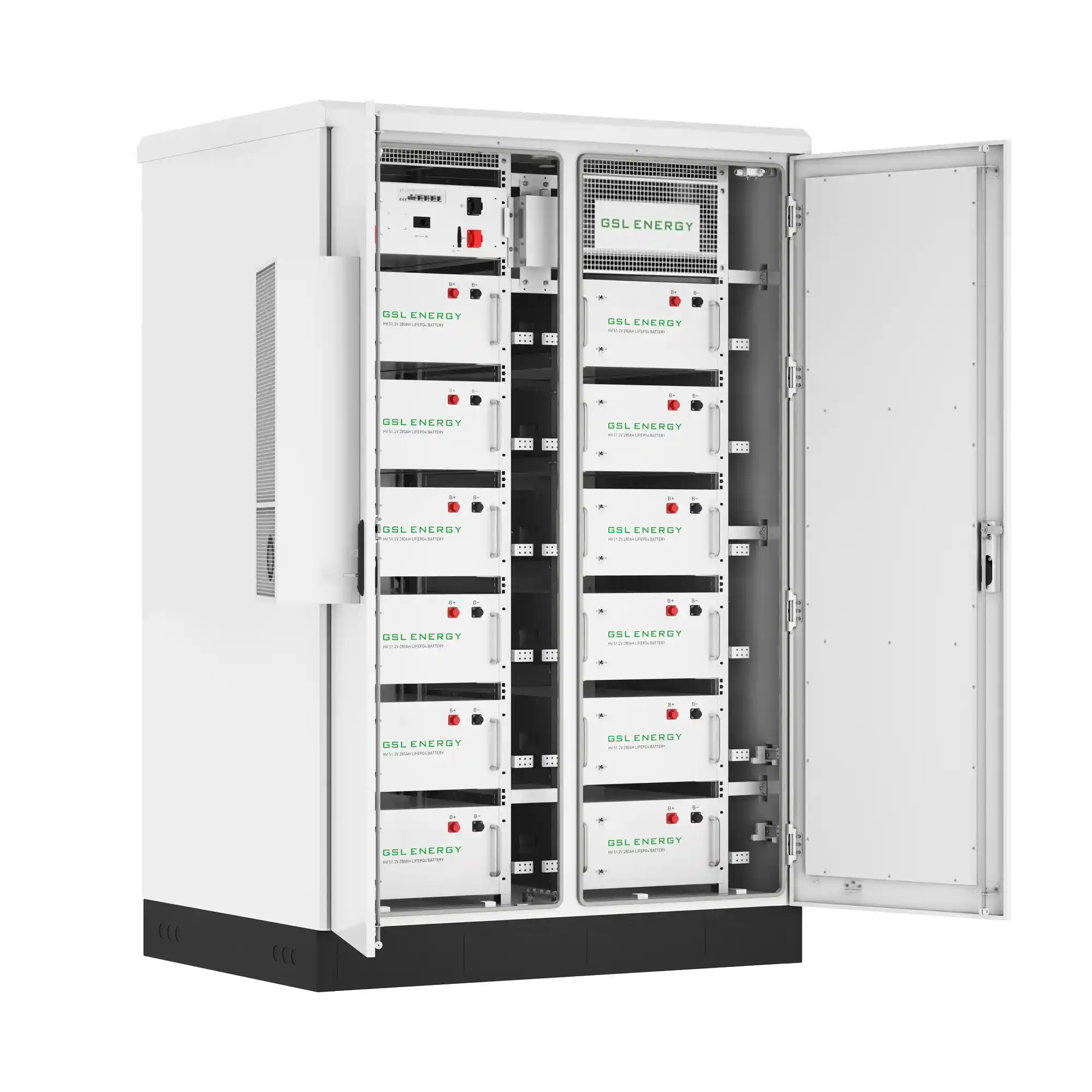 Блок батарей GSL 614.4V 280Ah 172kWh LiFePO4 IP67 Fire Extinguisher Air Conditioner (GSL-BESS-170) - Фото 1