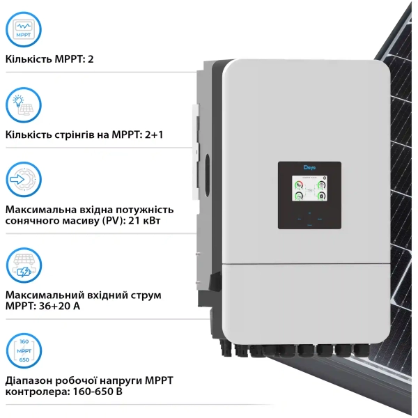 Система хранения энергии Solarverse SUN-14K-SG05LP3-EU-4DY20.48K-LFP-W 14kW 20.48kWh 4BAT LiFePO4 6000 циклов - Фото 4