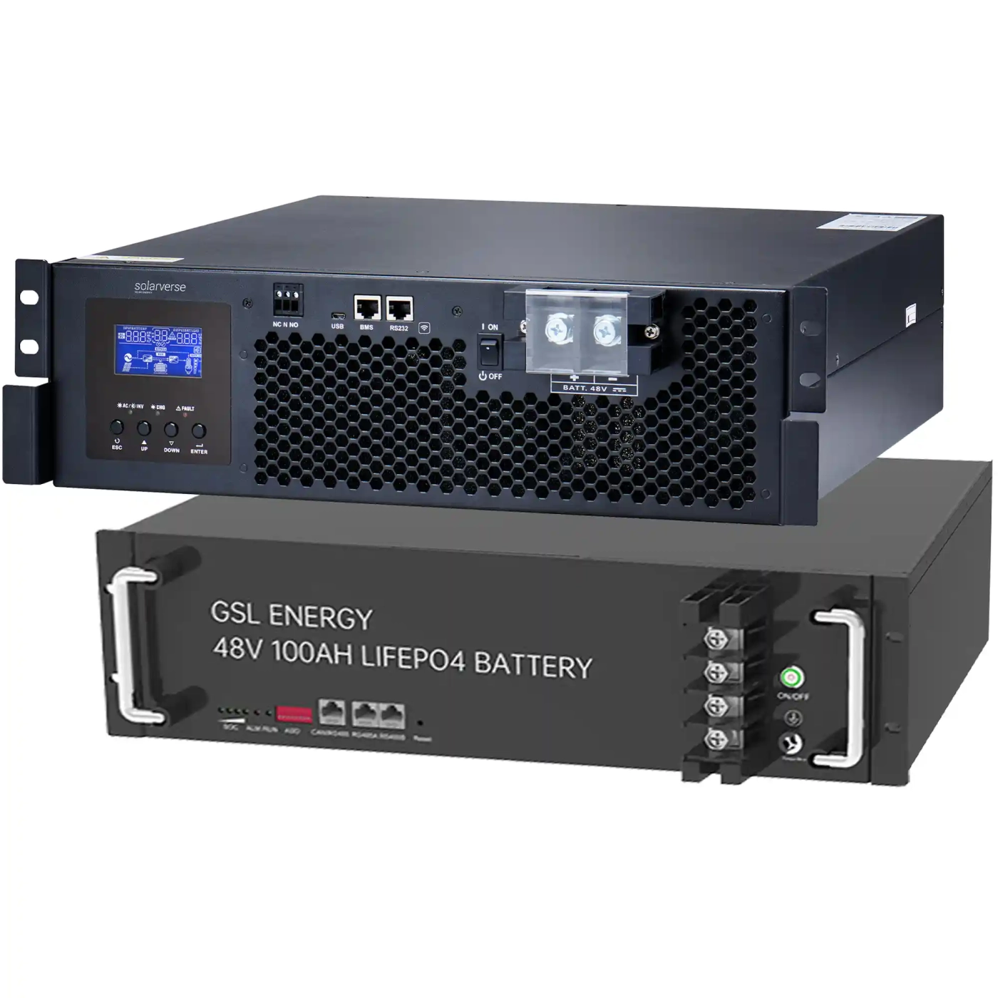 Система зберігання енергії Solarverse SV5048UPSR-1GS4.8K-LFP 5 4.8kWh 1BAT LiFePO4 6500 циклів - Фото 1