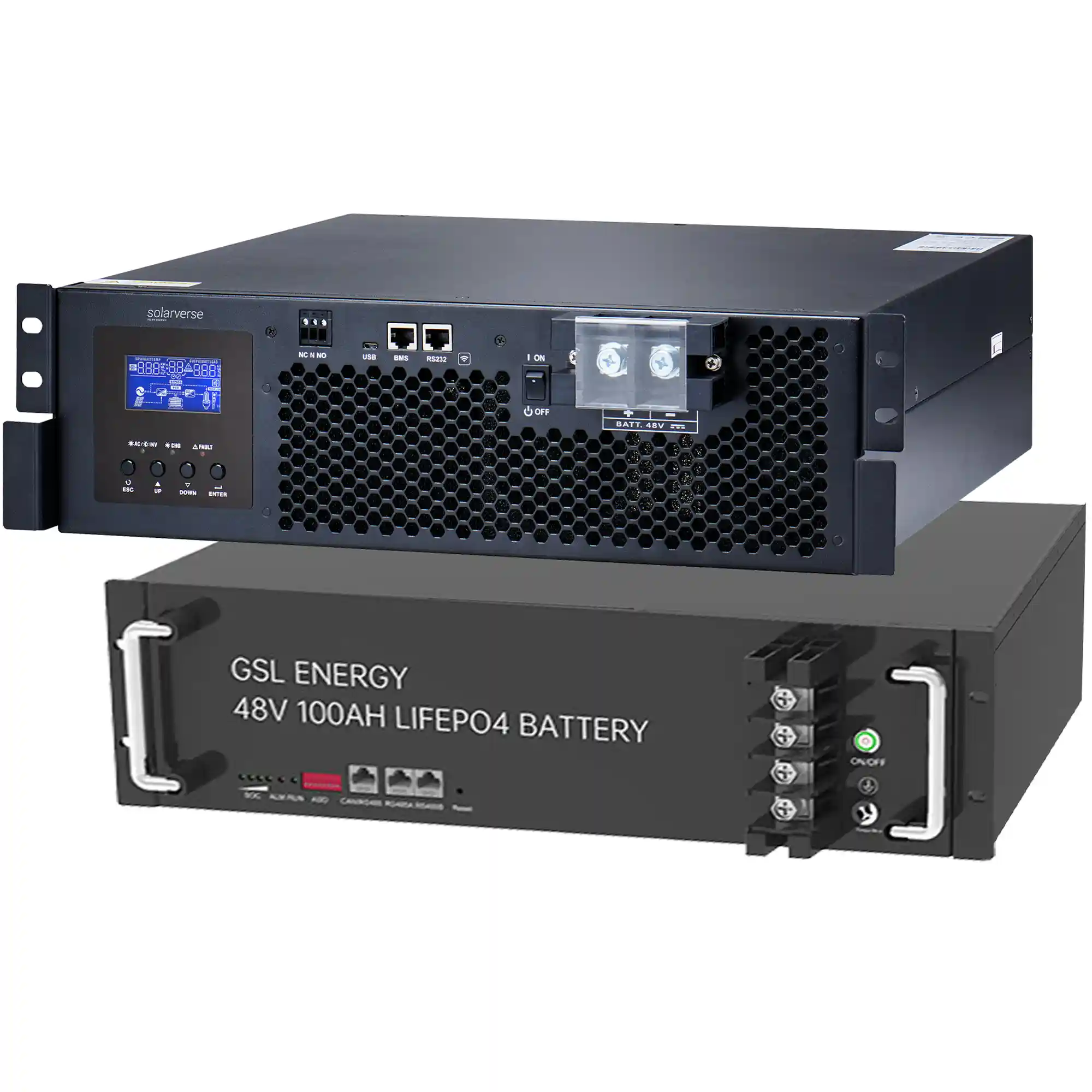 Система зберігання енергії Solarverse SV5048UPSR-1GS4.8K-LFP 5 4.8kWh 1BAT LiFePO4 6500 циклів - Фото 1