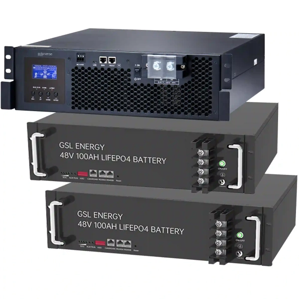 Система зберігання енергії Solarverse SV5048UPSR-2GS9.6K-LFP 5 9.6kWh 2BAT LiFePO4 6500 циклів - Фото 1