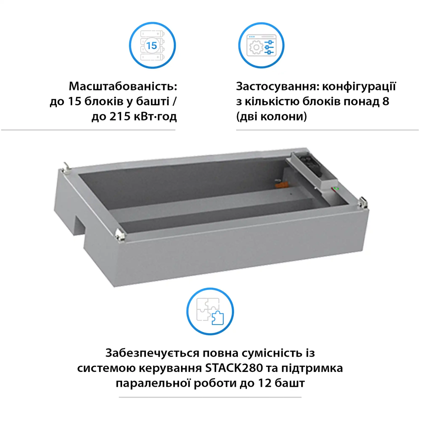 Комплект для расширения Dyness STACK280 S51280 (S51280 Expand) - Фото 2
