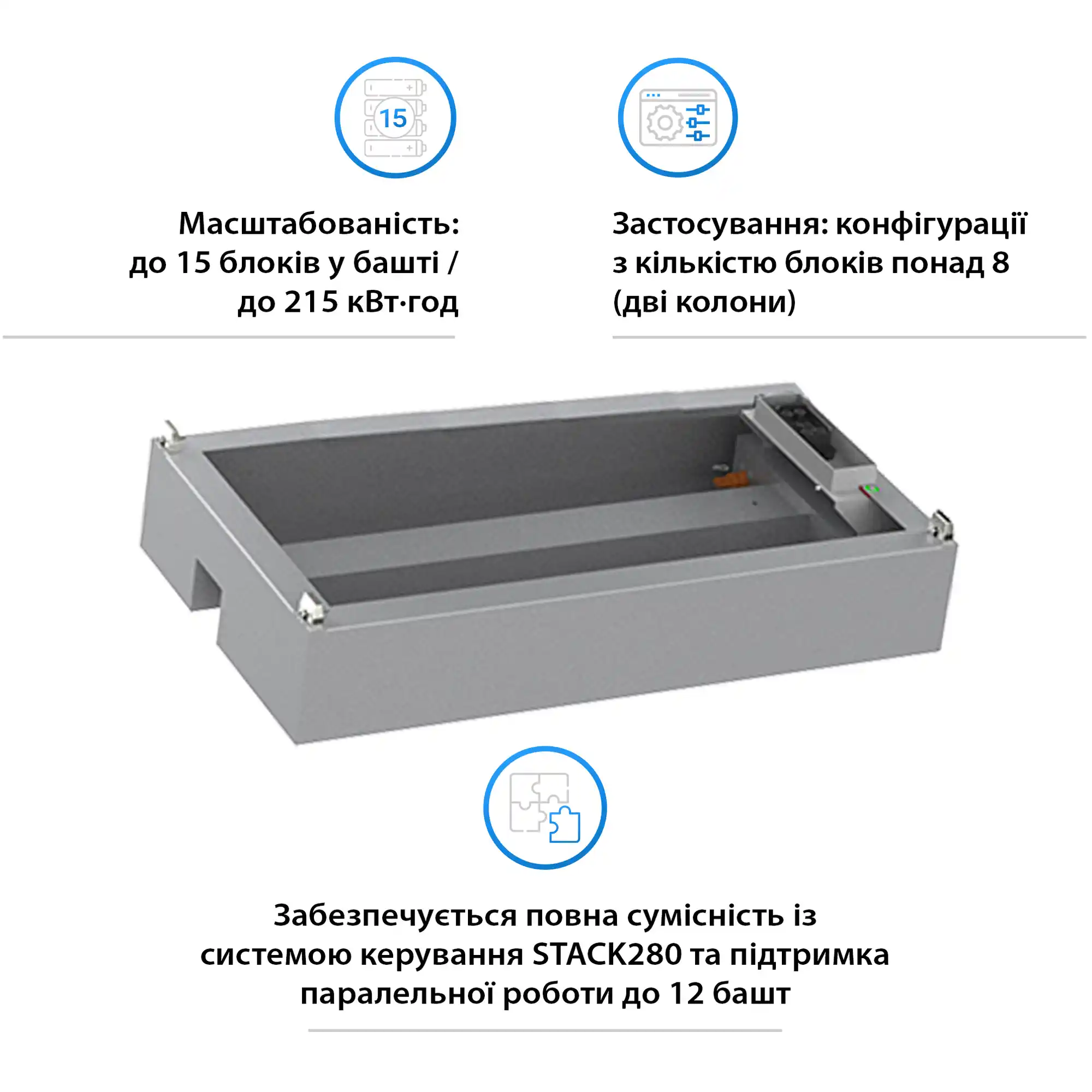 Комплект для расширения Dyness STACK280 S51280 (S51280 Expand) - Фото 2