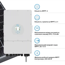 Гібридний інвертор DEYE SUN-12K-SG04LP3-EU - Фото 5
