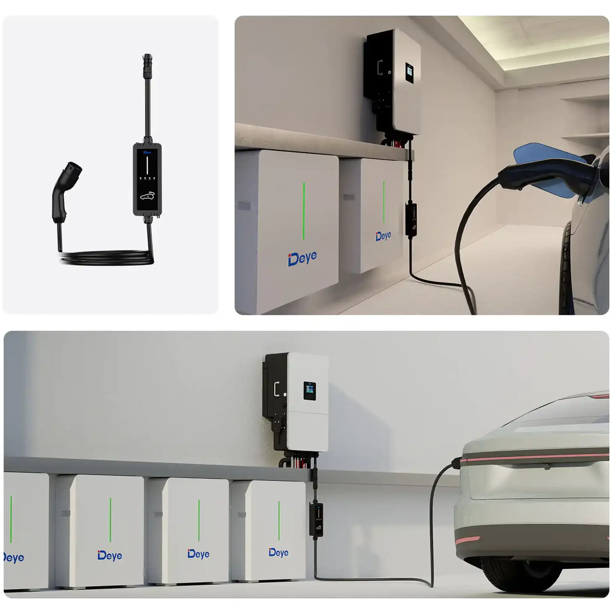 Зарядний пристрій для електромобілів DEYE SUN-EVSE22K01-EU Type2, 22кВт, 32A, 3-Ph, Wi-Fi/LoRa/BLE - Фото 2