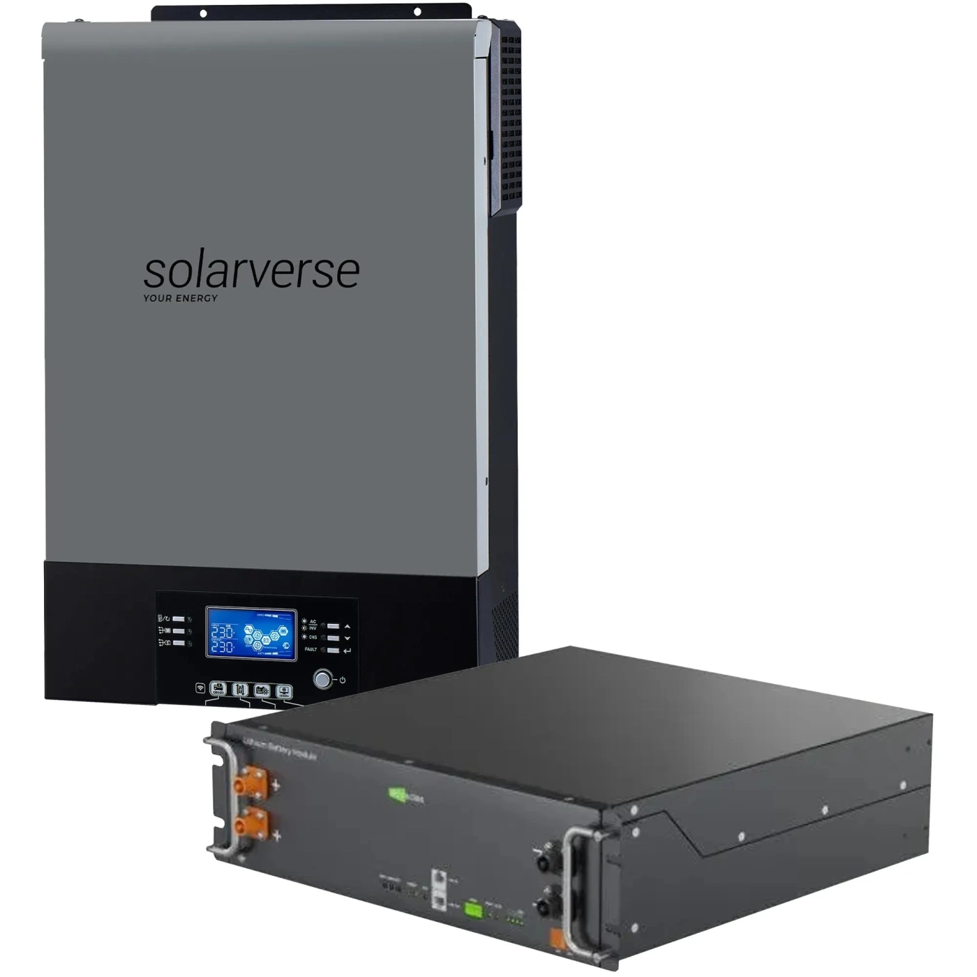 Купити Система зберігання енергії Solarverse SV-1SV6K2-LES5.1K1 6kW 5.1kWh 1BAT LiFePO4 6000 циклів (SV-1SV6K2-LES5.1K1) - фото 1