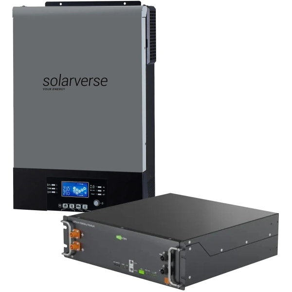 Купити Система зберігання енергії Solarverse SV-1SV6K2-LES5.1K1 6kW 5.1kWh 1BAT LiFePO4 6000 циклів (SV-1SV6K2-LES5.1K1) - фото 1