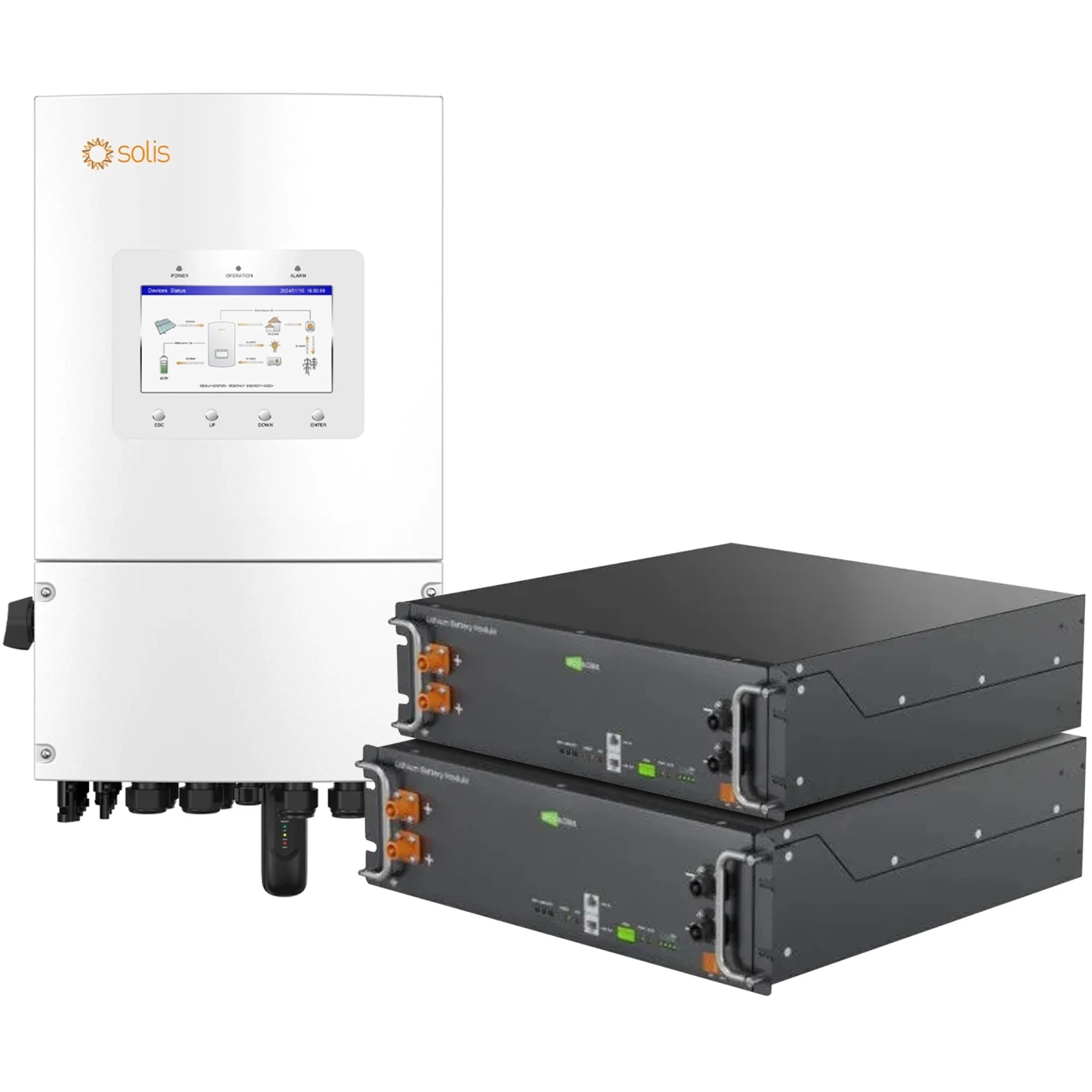 Купити Система зберігання енергії Solis SV-1SL6K1-LES10.2K1 6kW 10.2kWh 2BAT LiFePO4 6000 циклів (SV-1SL6K1-LES10.2K1) - фото 1