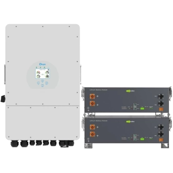 Купити Система зберігання енергії DEYE SV-1DE10K1-LEC10K1-1 10kW 10.2kWh 2BAT LiFePO4 ≥6000 циклів (SV-1DE10K1-LEC10K1-1) - фото 1