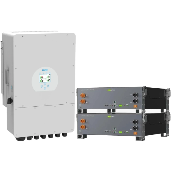 Купить Система хранения энергии DEYE SV-1DE10K1-LEC10K1-1 10kW 10.2kWh 2BAT LiFePO4 ≥6000 циклов (SV-1DE10K1-LEC10K1-1) - фото 2