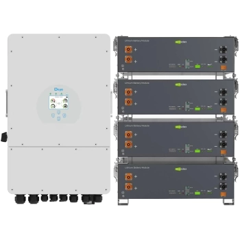 Купити Система зберігання енергії DEYE SV-1DE12K1-LEC20K1-1 12kW 20.5kWh 4BAT LiFePO4 ≥6000 циклів (SV-1DE12K1-LEC20K1-1) - фото 1