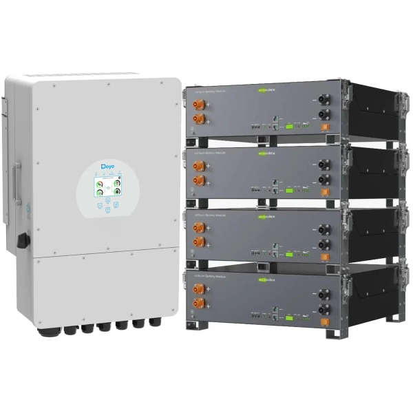 Купить Система хранения энергии DEYE SV-1DE12K1-LEC20K1-1 12kW 20.5kWh 4BAT LiFePO4 ≥6000 циклов (SV-1DE12K1-LEC20K1-1) - фото 2