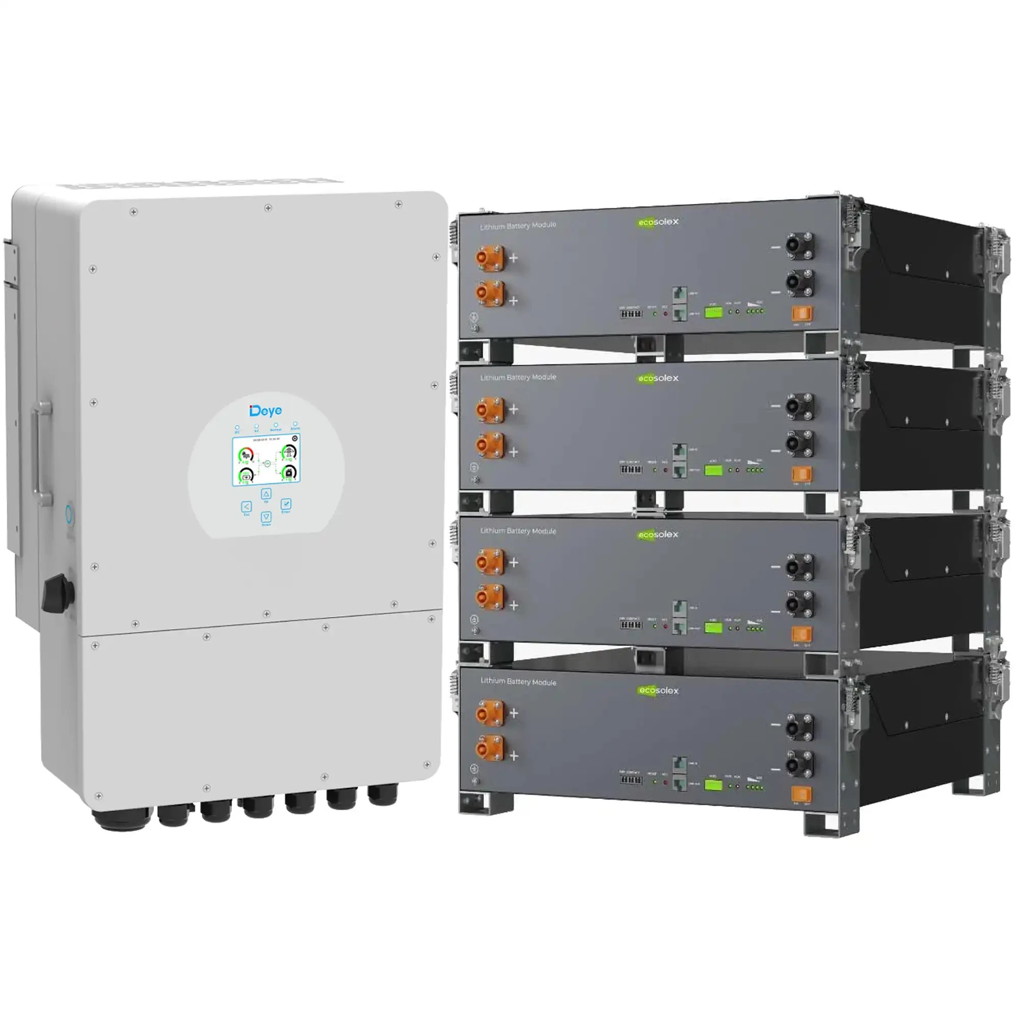 Купить Система хранения энергии DEYE SV-1DE12K1-LEC20K1-1 12kW 20.5kWh 4BAT LiFePO4 ≥6000 циклов (SV-1DE12K1-LEC20K1-1) - фото 2