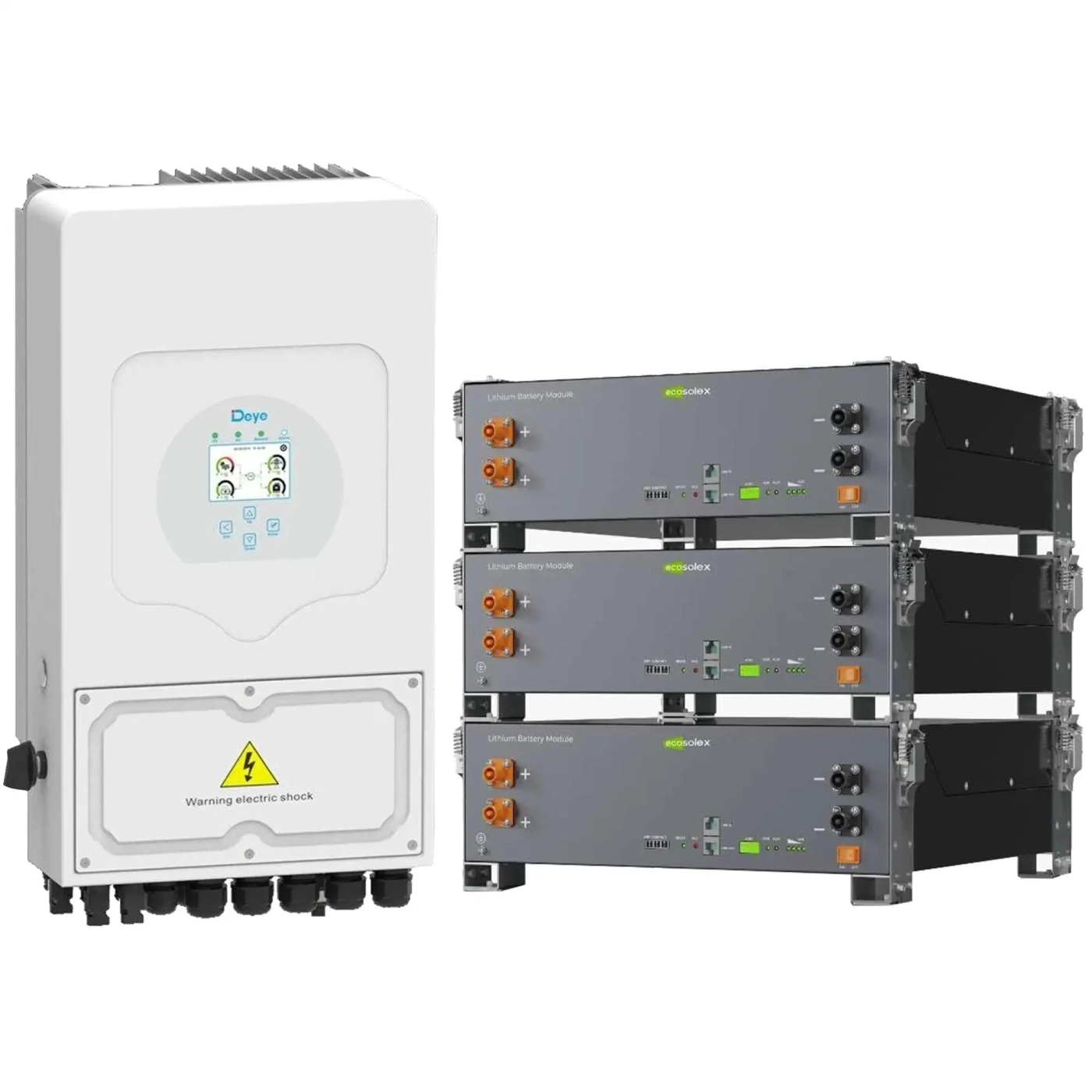 Купити Система зберігання енергії DEYE SV-1DE6K2-LEC15K1-1 6kW 15.4kWh 3BAT LiFePO4 ≥6000 циклів (SV-1DE6K2-LEC15K1-1) - фото 2