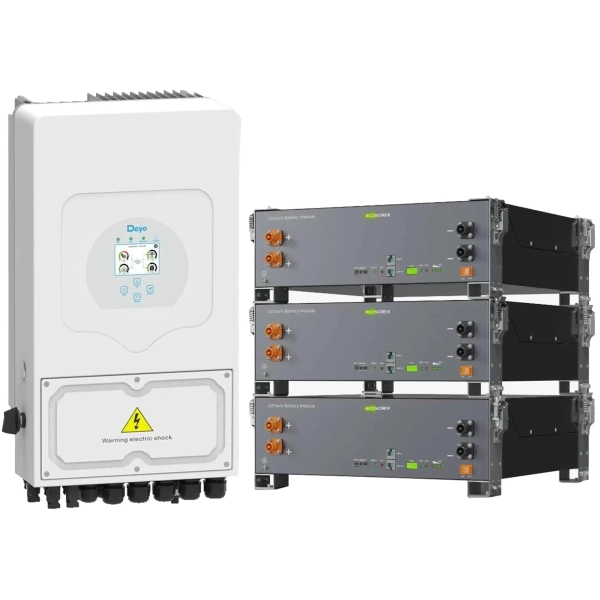 Купити Система зберігання енергії DEYE SV-1DE6K2-LEC15K1-1 6kW 15.4kWh 3BAT LiFePO4 ≥6000 циклів (SV-1DE6K2-LEC15K1-1) - фото 2