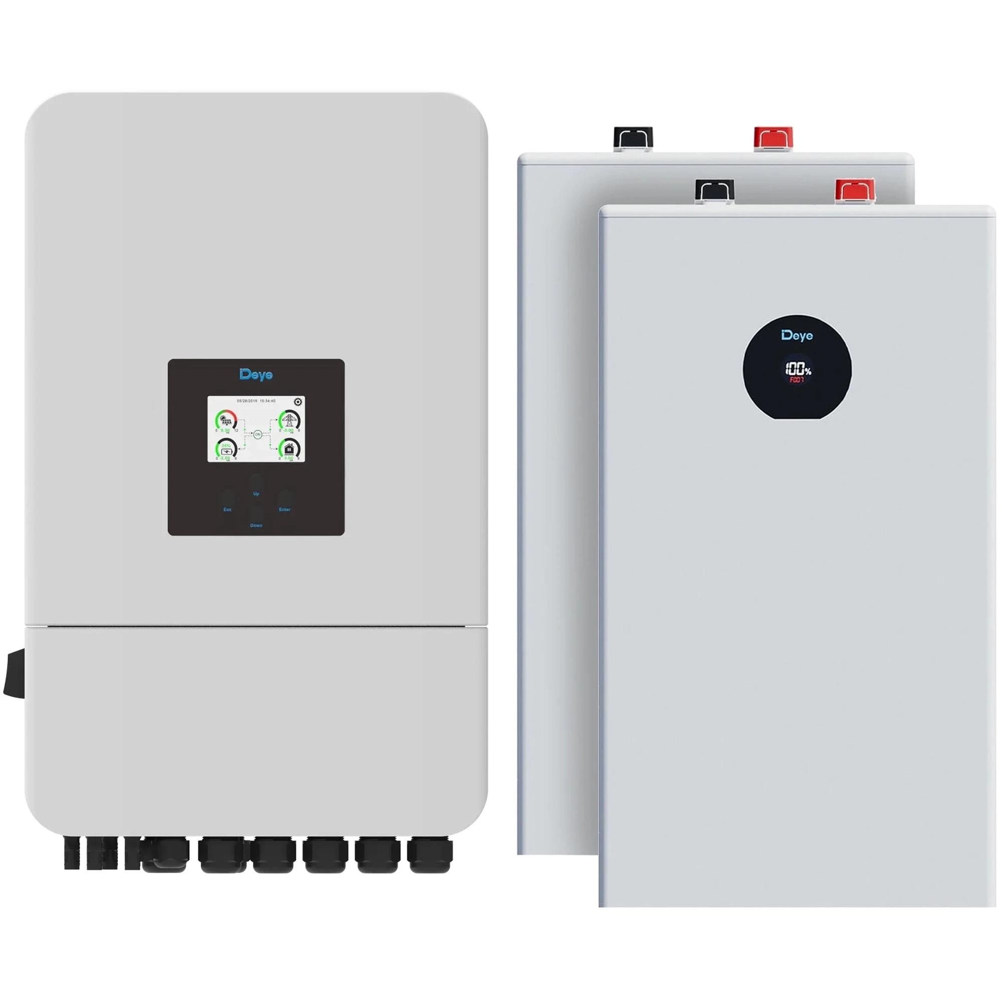 Купити Система зберігання енергії DEYE SV-3DE20K1-LDE32K1-1 20kW 32.2kWh 2BAT LiFePO4 ≥6000 циклів (SV-3DE20K1-LDE32K1-1) - фото 1