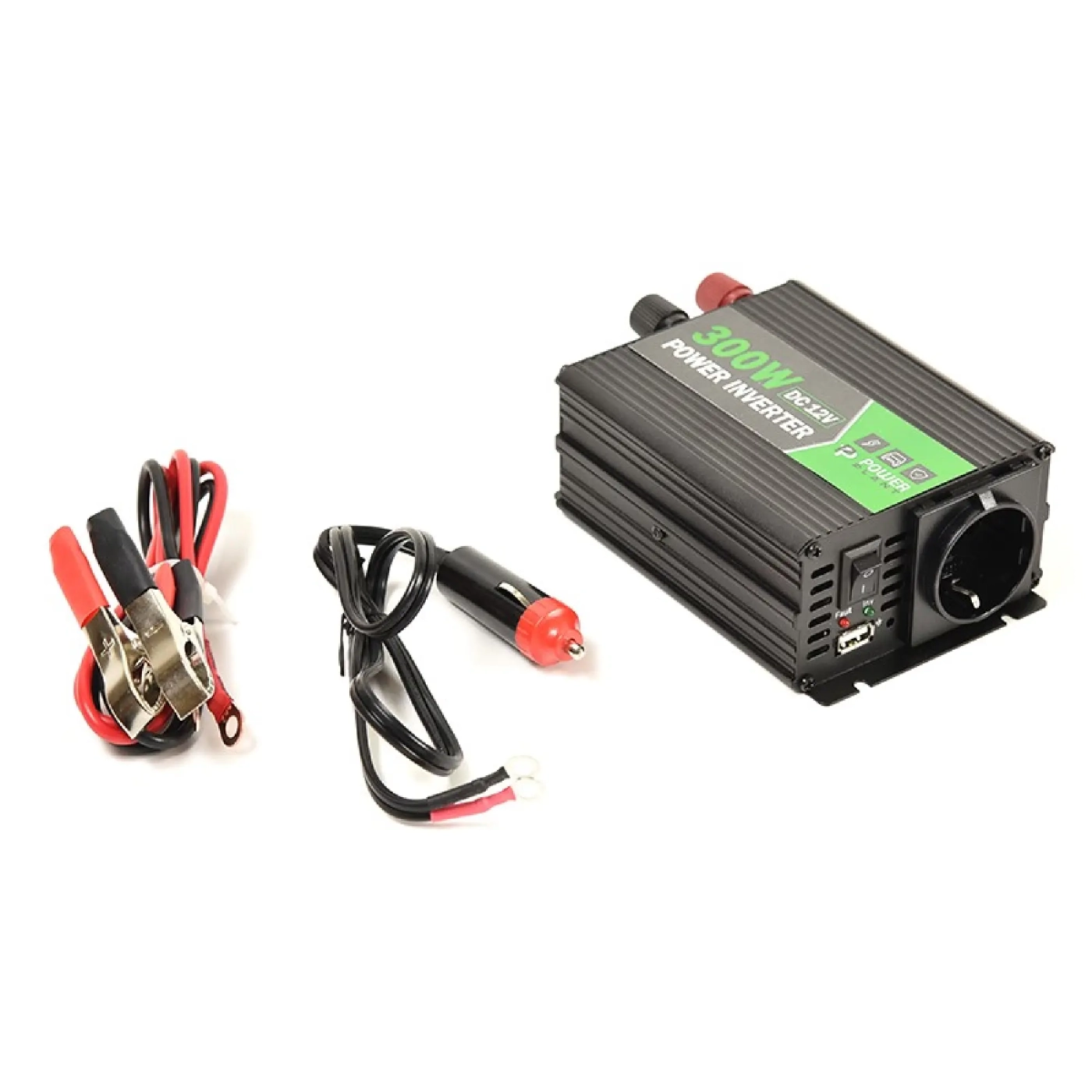 Автомобільний інвертор PowerPlant HYM300-122, 12V - Фото 6