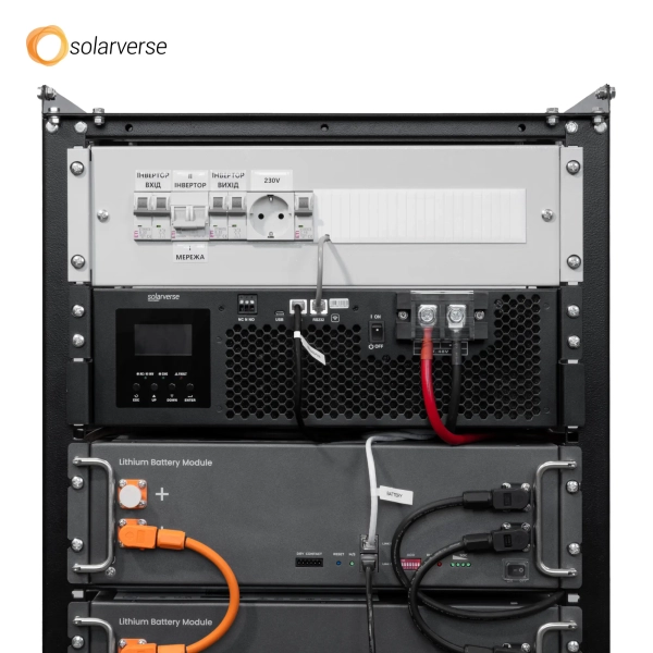 Купити Система зберігання енергії Solarverse SVR20-1SV5K1-LES15.3K1-1 5kW 15.4kWh 3BAT LiFePO4 6000 циклів (SVR20-1SV5K1-LES15.3K1-1) - фото 12