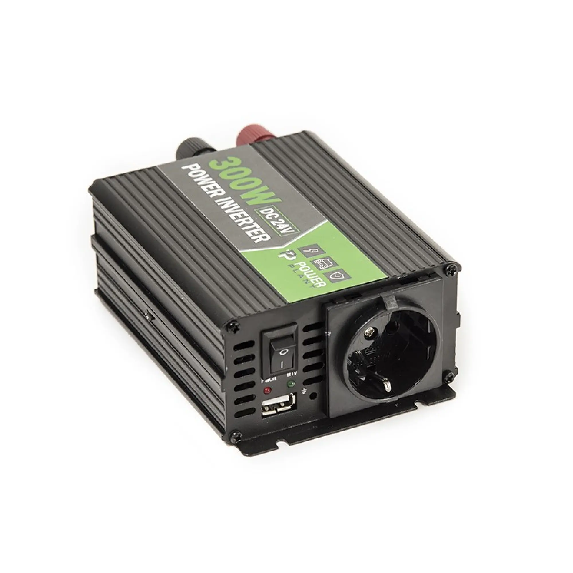 Автомобільний інвертор PowerPlant HYM300-242, 24V - Фото 2
