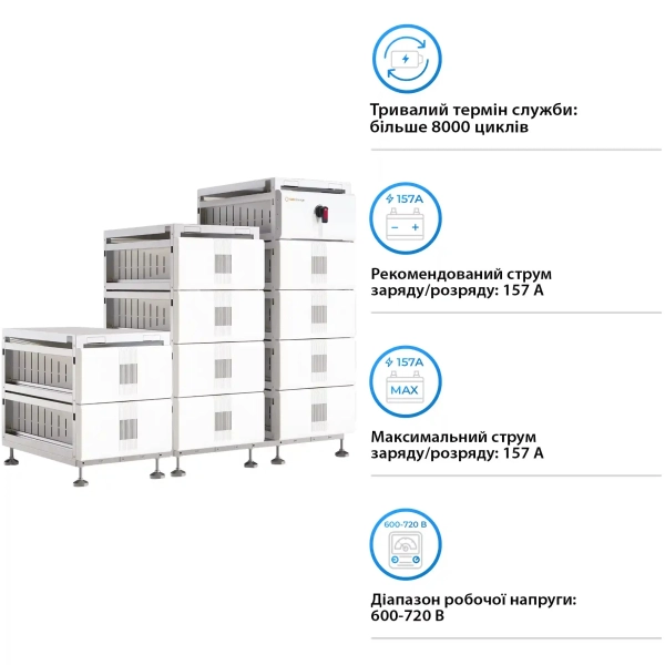 Купить Блок батарей Solis FlexCore-ID 200kWh 640V 314Ah LiFePO4 (FlexCore-ID-200kWh) - фото 2