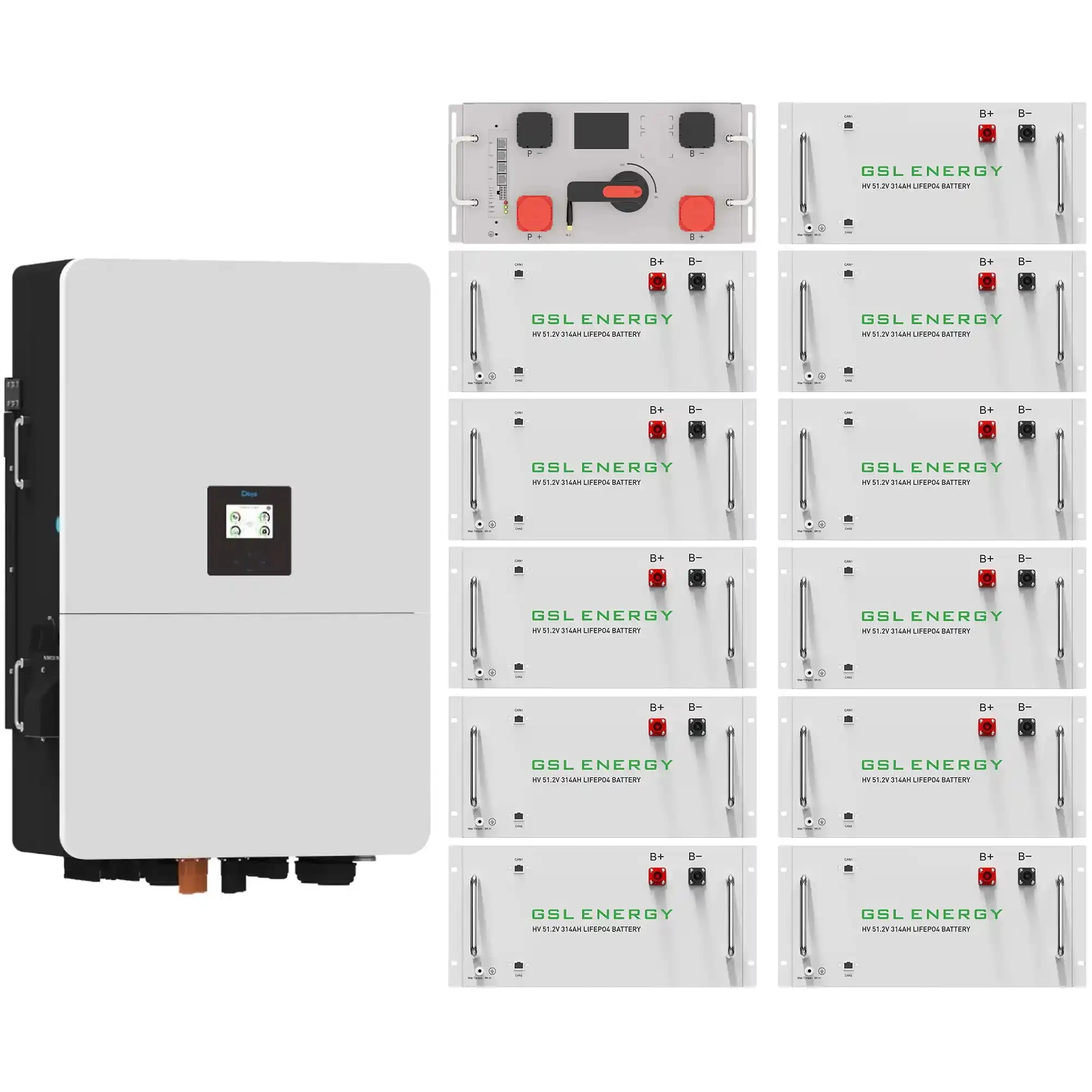 Купити Система зберігання енергії DEYE SV-3DE80K1-HGS176K1-1 80kW 176.8kWh 1BAT LiFePO4 ≥10000 циклів - фото 2