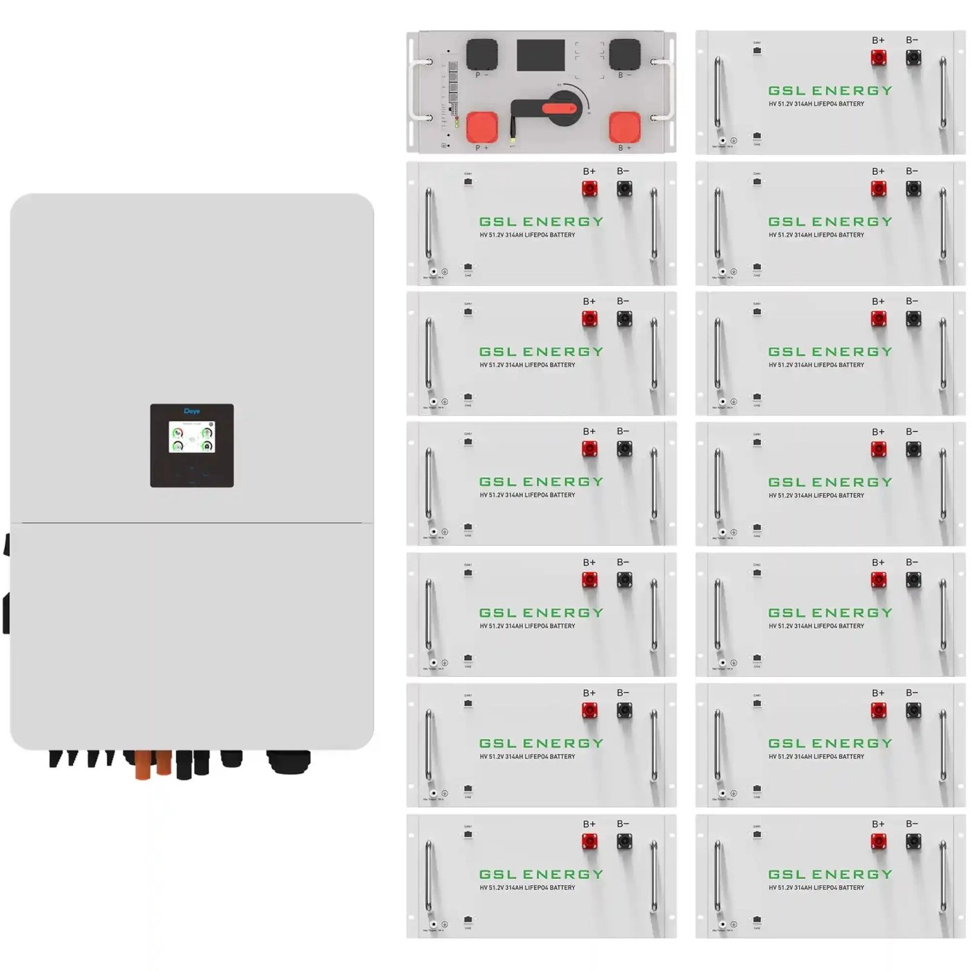 Купити Система зберігання енергії DEYE SV-3DE80K1-HGS209K1-1 80kW 209kWh 1BAT LiFePO4 ≥10000 циклів - фото 1