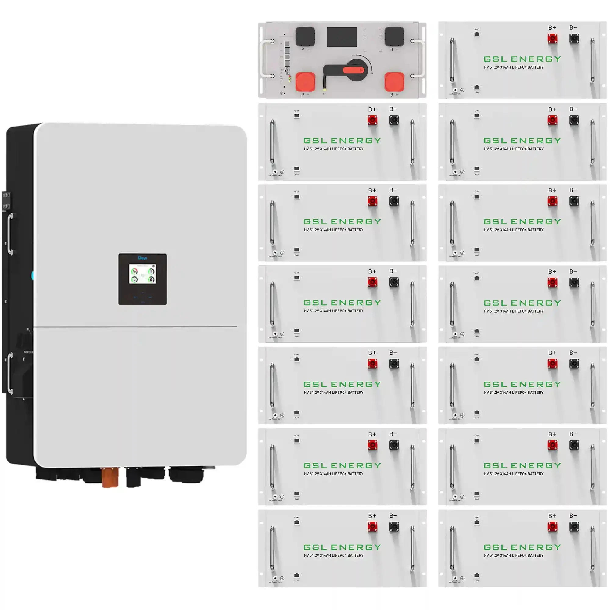 Купити Система зберігання енергії DEYE SV-3DE80K1-HGS209K1-1 80kW 209kWh 1BAT LiFePO4 ≥10000 циклів - фото 2