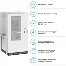 Купити Система зберігання енергії DEYE SV-3DE80K1-HGS209K2-1 80kW 209kWh 1BAT LiFePO4 ≥6500 циклів - фото 5