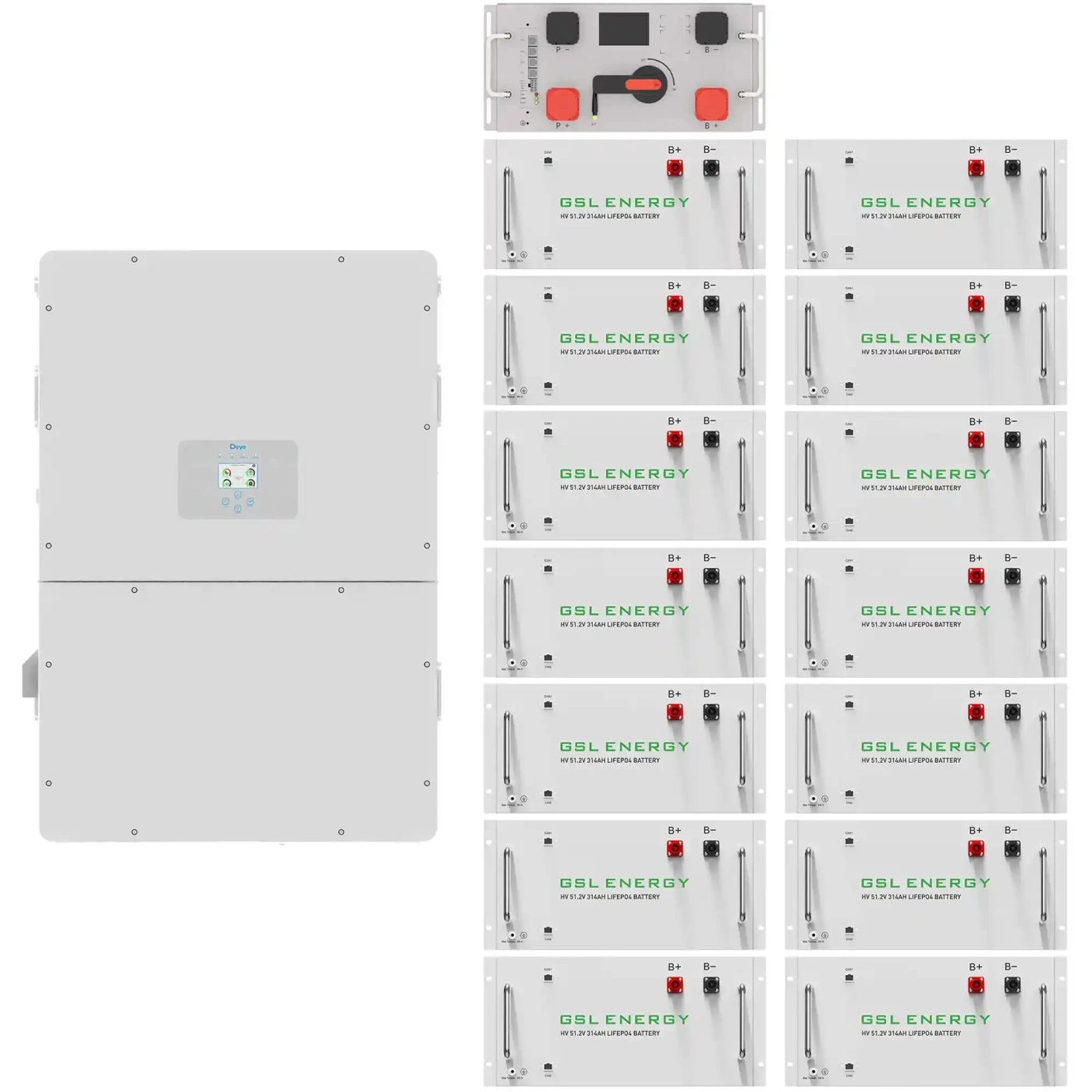 Купити Система зберігання енергії DEYE SV-3DE125K1-HGS240K1-1 125kW 241.2kWh 1BAT LiFePO4 ≥10000 циклів - фото 1