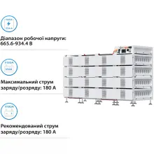 Купити Блок батарей DEYE BOS-B Pro-A3 16шт LiFePO4 HV 819V 314Ah 257kWh BMS BOS-B-PDU-2-A (BOS-B-PRO-256kWh) - фото 4