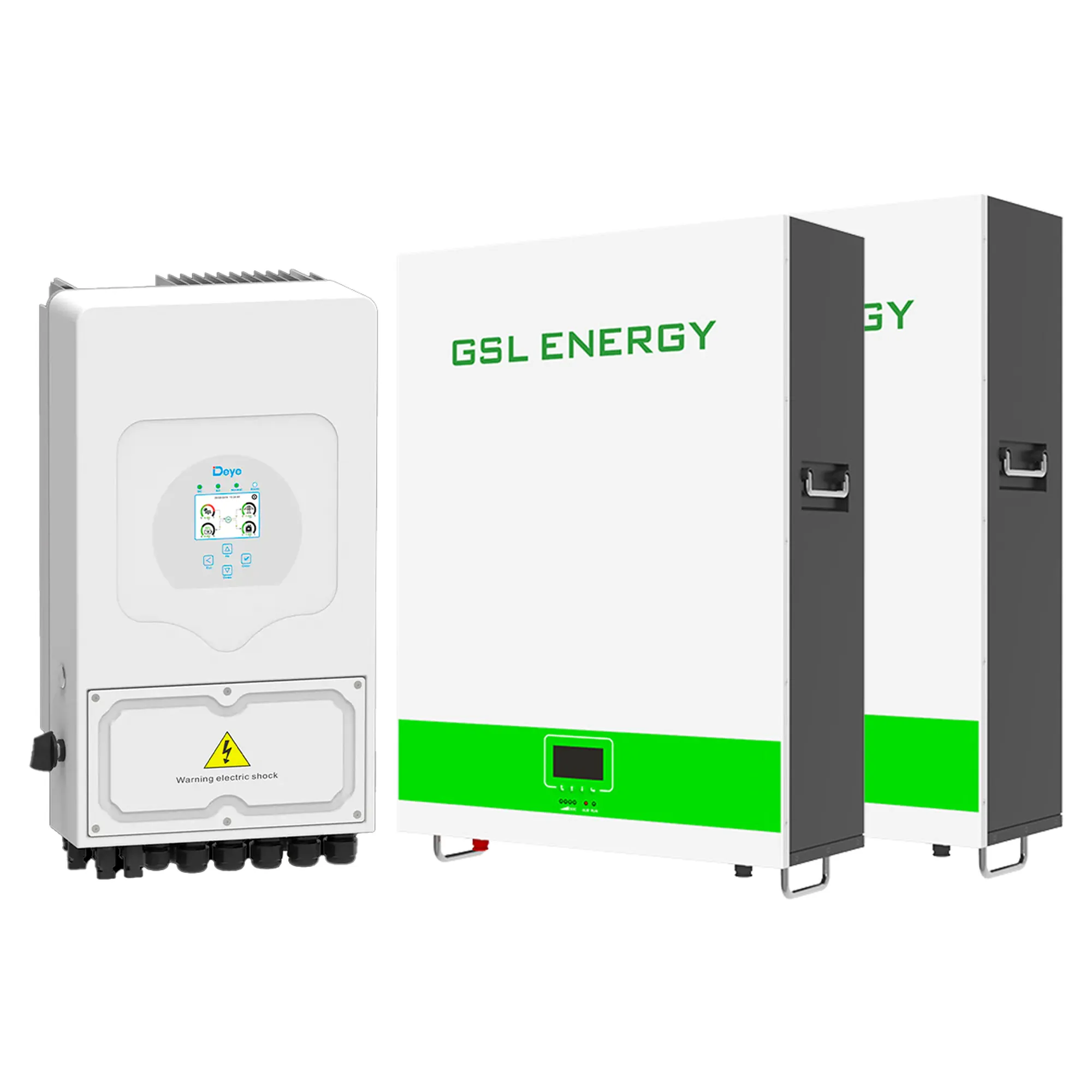 Система зберігання енергії DEYE SUN-6K-SG05LP1-EU-2GS10.24K-LFP-W 6kW 10.24kWh 2BAT LiFePO4 6500 циклів - Фото 1
