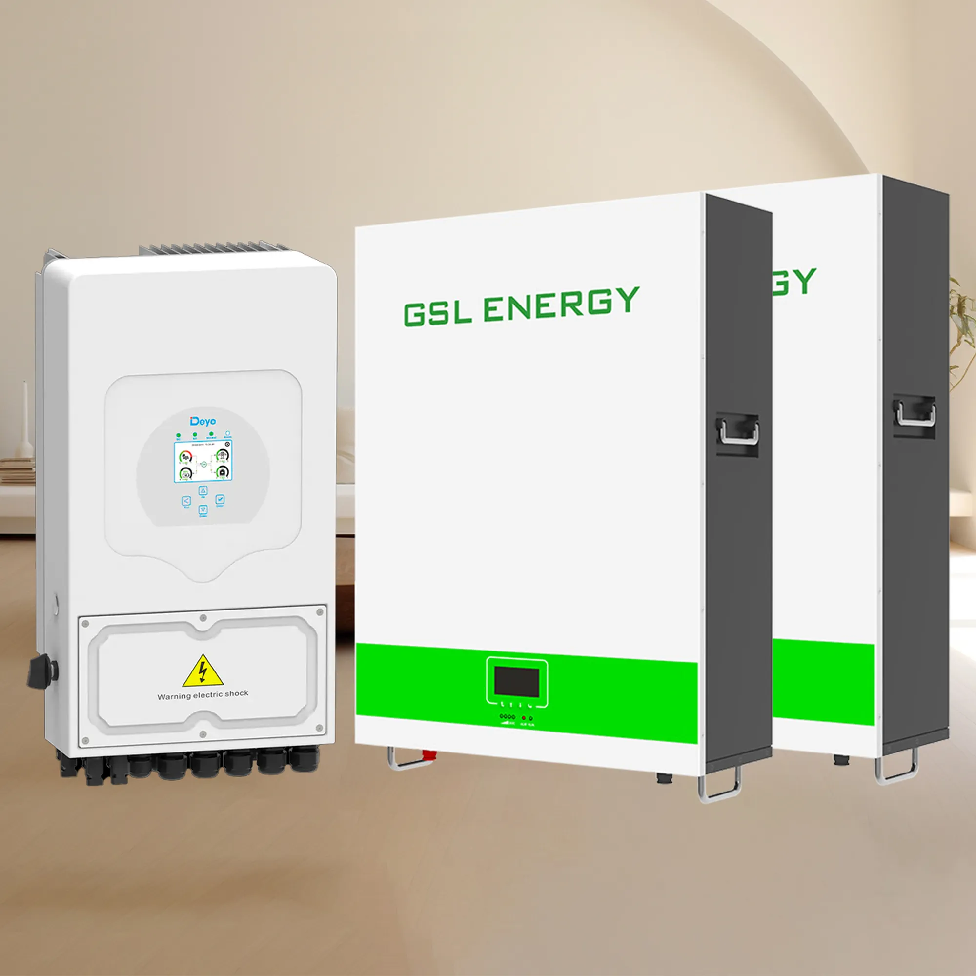 Система зберігання енергії DEYE SUN-6K-SG05LP1-EU-2GS10.24K-LFP-W 6kW 10.24kWh 2BAT LiFePO4 6500 циклів - Фото 2