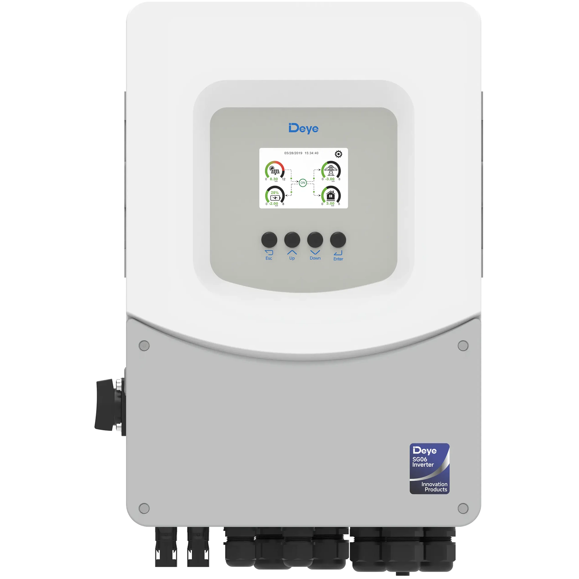 Купити Гібридний інвертор DEYE SUN-6K-SG06LP1-EU-BM2 6kW 48V 2 MPPT 220V Однофазний (SUN-6K-SG06LP1-EU-BM2) - фото 1