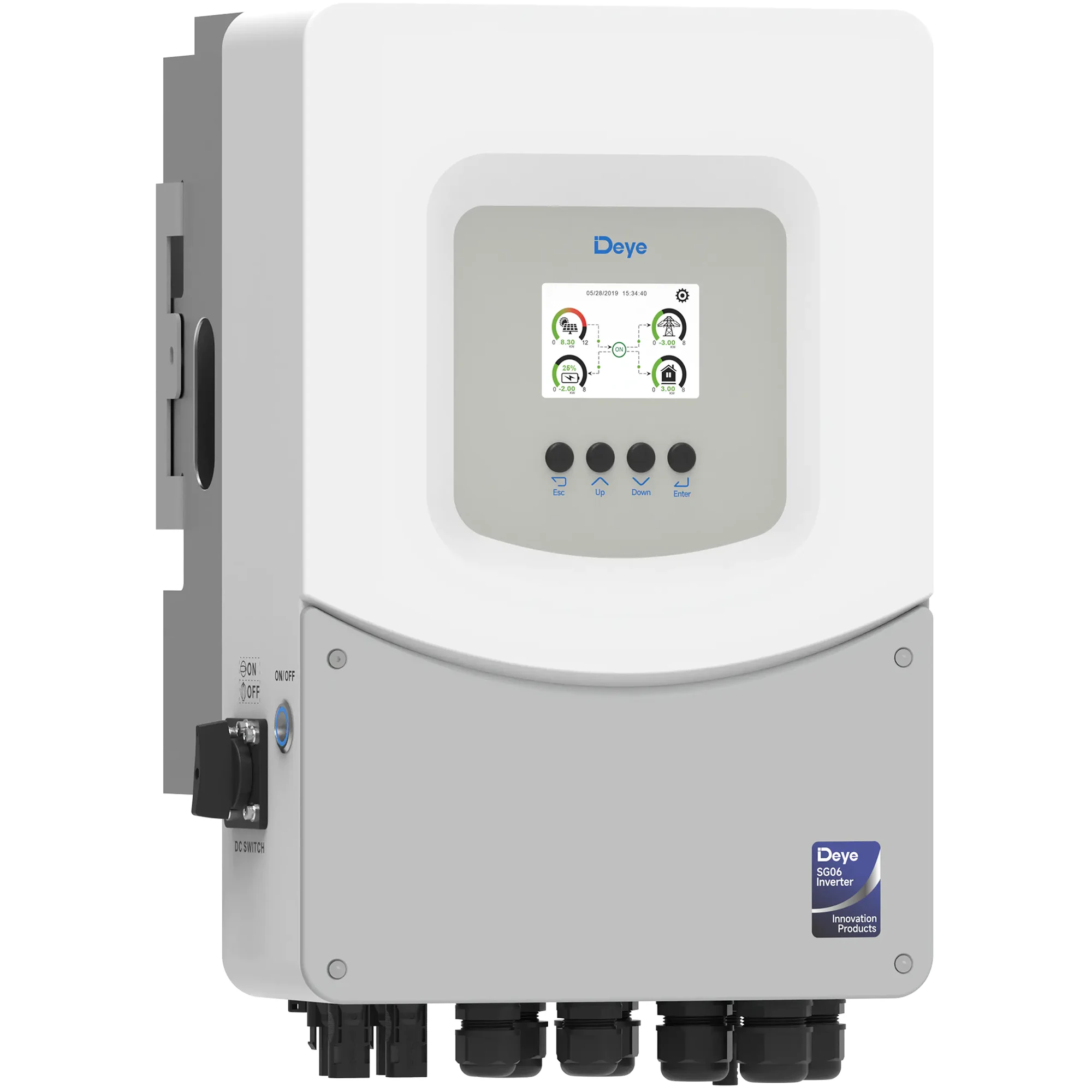 Купити Гібридний інвертор DEYE SUN-6K-SG06LP1-EU-BM2 6kW 48V 2 MPPT 220V Однофазний (SUN-6K-SG06LP1-EU-BM2) - фото 2